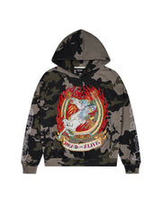 Trapstar x Ed Hardy Dead or Alive Rhinestone Hoodie - Camo - My Store