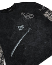 * PRE ORDER*Samurai Diamanté LS Tee - Black - My Store