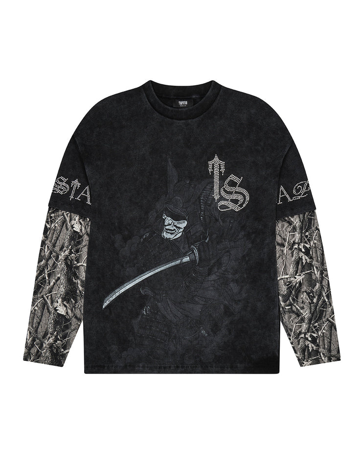 * PRE ORDER*Samurai Diamanté LS Tee - Black - My Store