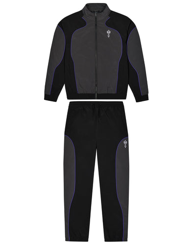 Foundation Shell Tracksuit - Black/Grey - My Store