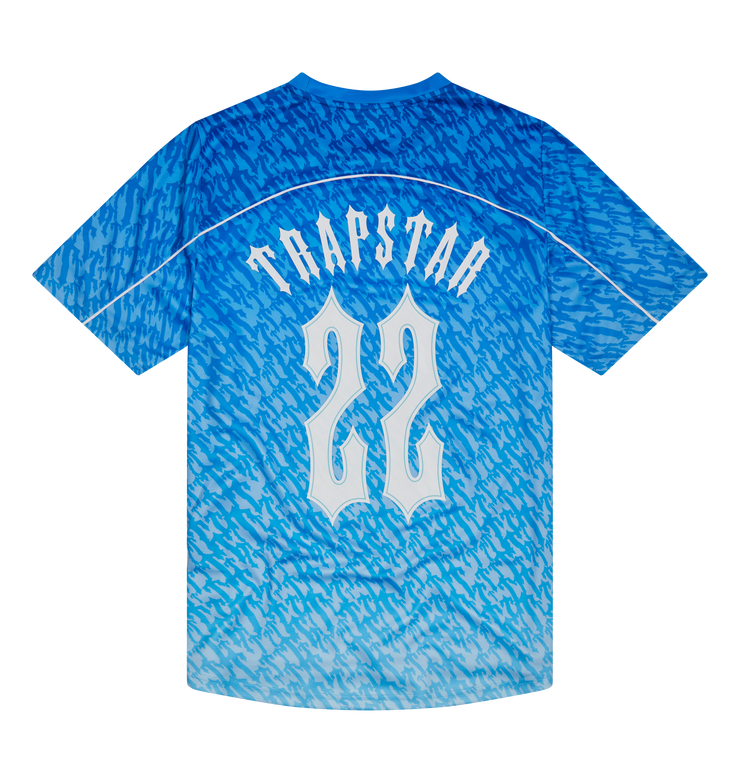 Irongate T Monogram Football Jersey - Blue Gradient