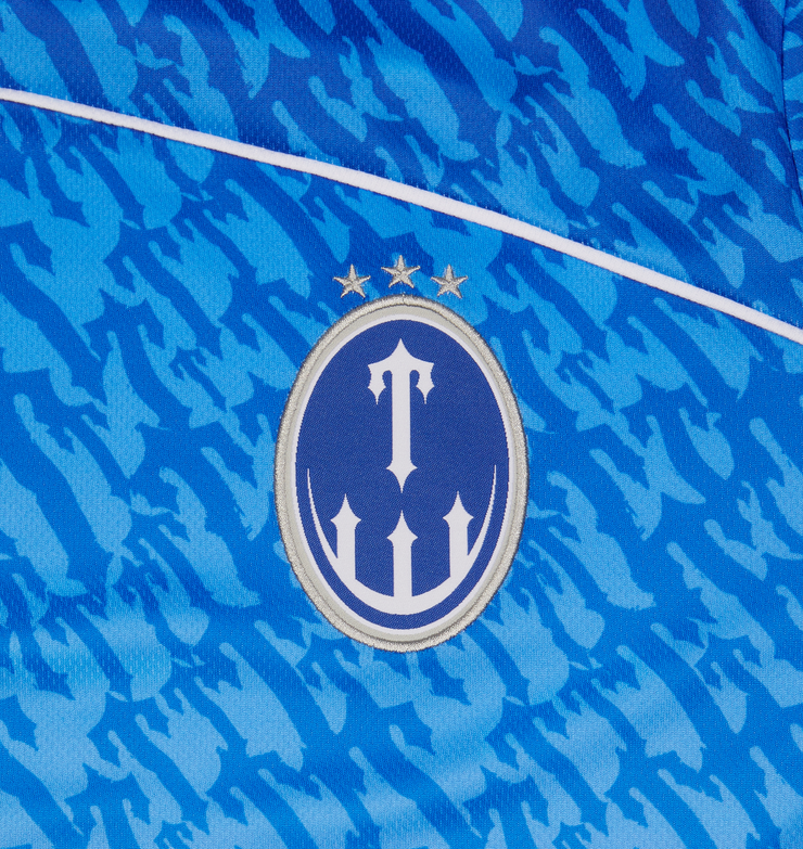 Irongate T Monogram Football Jersey - Blue Gradient