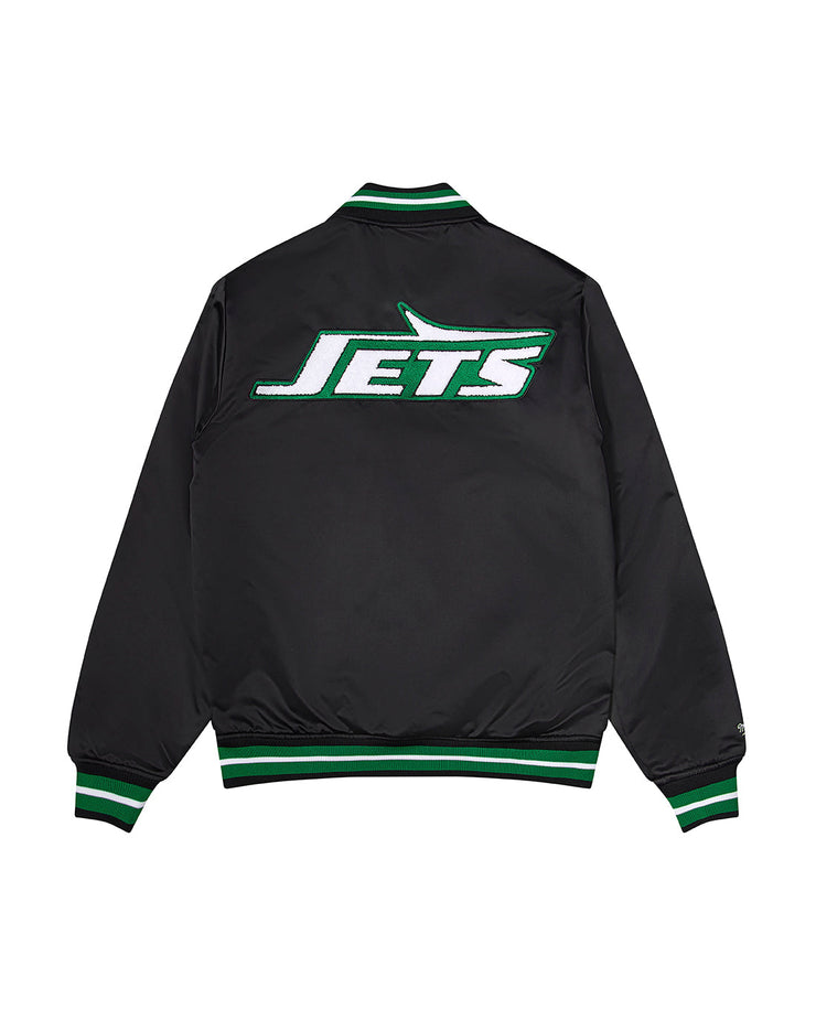 Trapstar x NFL Jets Satin Bomber - Black - My Store