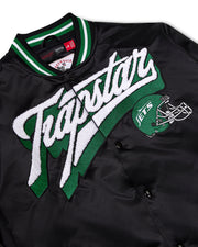 Trapstar x NFL Jets Satin Bomber - Black - My Store