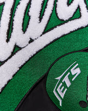 Trapstar x NFL Jets Satin Bomber - Black - My Store