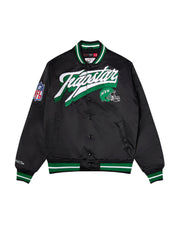 Trapstar x NFL Jets Satin Bomber - Black - My Store