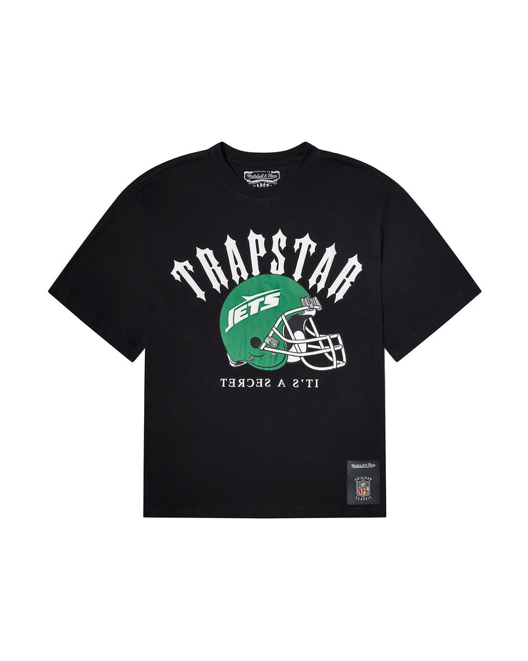 Trapstar x NFL Jets Irongate Helmet Tee - Black