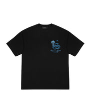 TS Varsity Tee - Black/Tie Dye