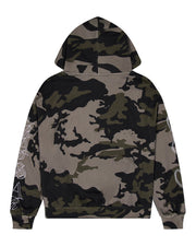 Trapstar x Ed Hardy Dead or Alive Rhinestone Hoodie - Camo - My Store