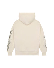 Trapstar x Ed Hardy Dead or Alive Rhinestone Hoodie - Cream - My Store