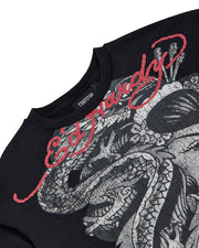 Trapstar x Ed Hardy Medusa LS Tee - Black/White