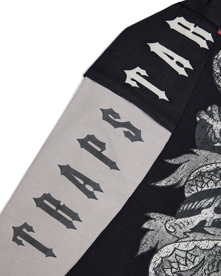 Trapstar x Ed Hardy Medusa LS Tee - Black/White