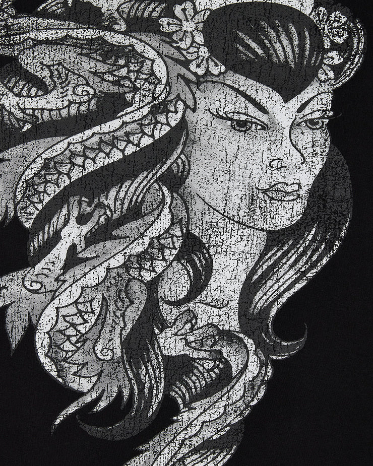 Trapstar x Ed Hardy Medusa LS Tee - Washed Black/Camo