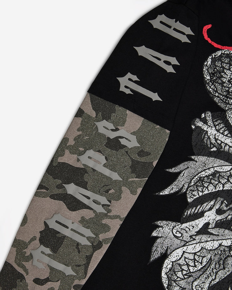 Trapstar x Ed Hardy Medusa LS Tee - Washed Black/Camo