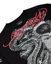 Trapstar x Ed Hardy Medusa LS Tee - Washed Black/Camo