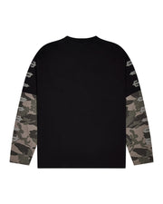 Trapstar x Ed Hardy Medusa LS Tee - Washed Black/Camo