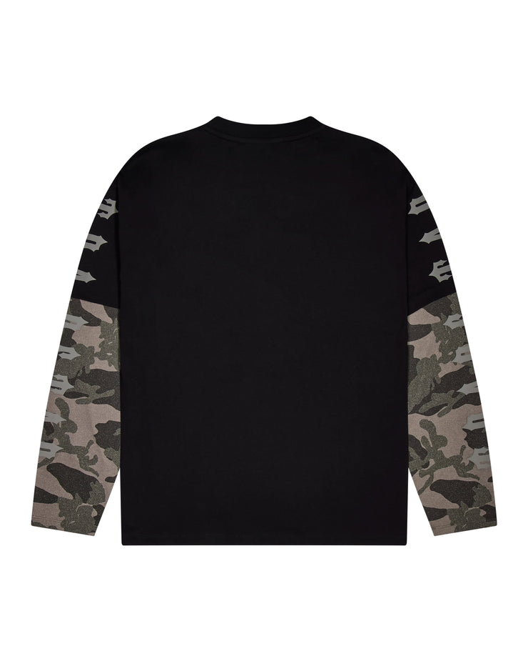 Trapstar x Ed Hardy Medusa LS Tee - Washed Black/Camo