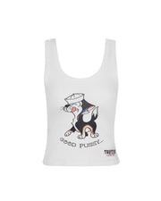 Trapstar x Ed Hardy Women's Good Pussy Vest - White