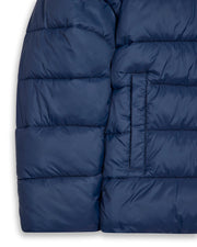 It's A Secret Hooded Puffer - Navy - My Store