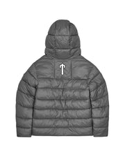 It's A Secret Hooded Puffer - Grey - My Store