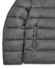 It's A Secret Hooded Puffer - Grey - My Store