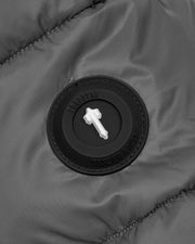 It's A Secret Hooded Puffer - Grey - My Store