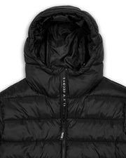 It's A Secret Hooded Puffer - Black - My Store