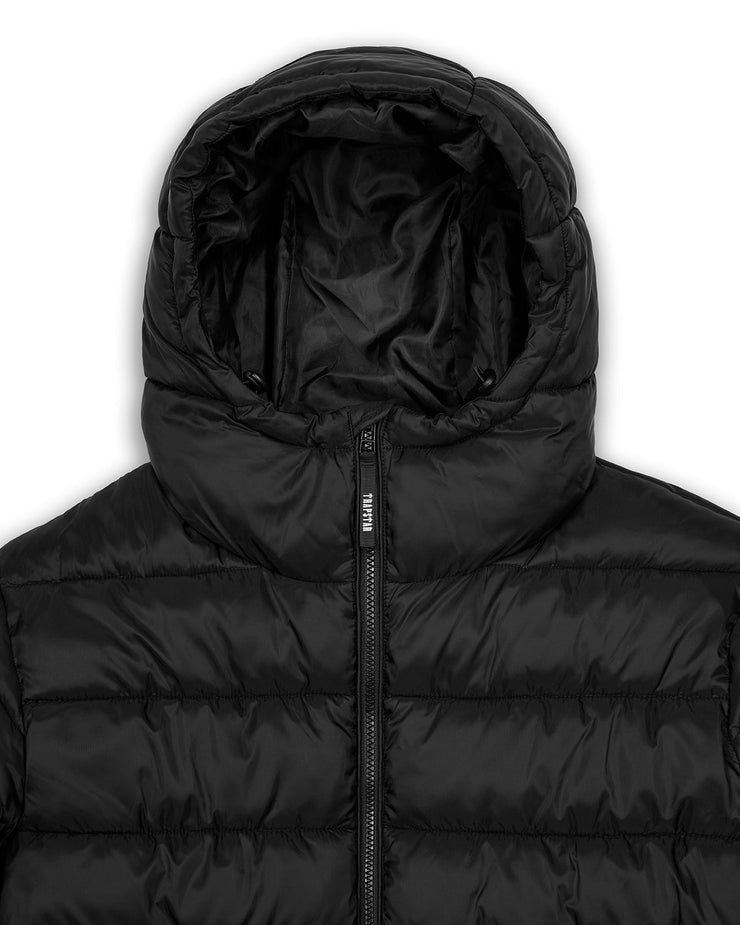 It's A Secret Hooded Puffer - Black - My Store