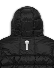 It's A Secret Hooded Puffer - Black - My Store