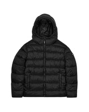 It's A Secret Hooded Puffer - Black - My Store