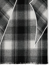 Script Flannel Shirt - Black