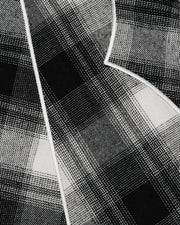 Script Flannel Shirt - Black