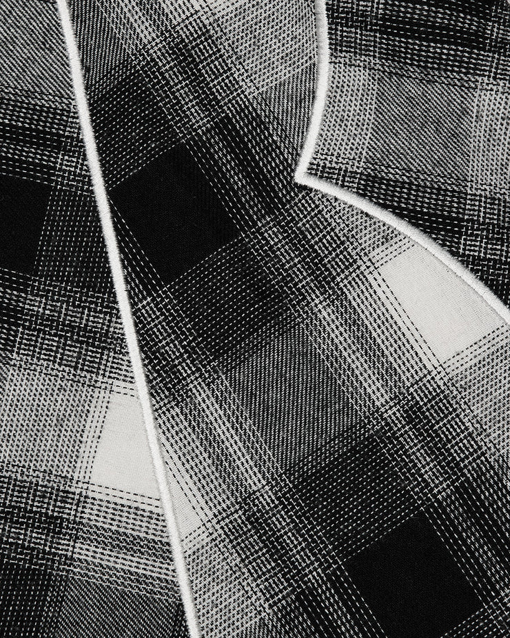 Script Flannel Shirt - Black