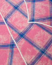 Script Flannel Shirt - Pink