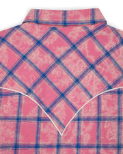 Script Flannel Shirt - Pink