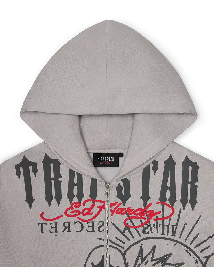 Trapstar x Ed Hardy DBD Hoodie - Grey - My Store