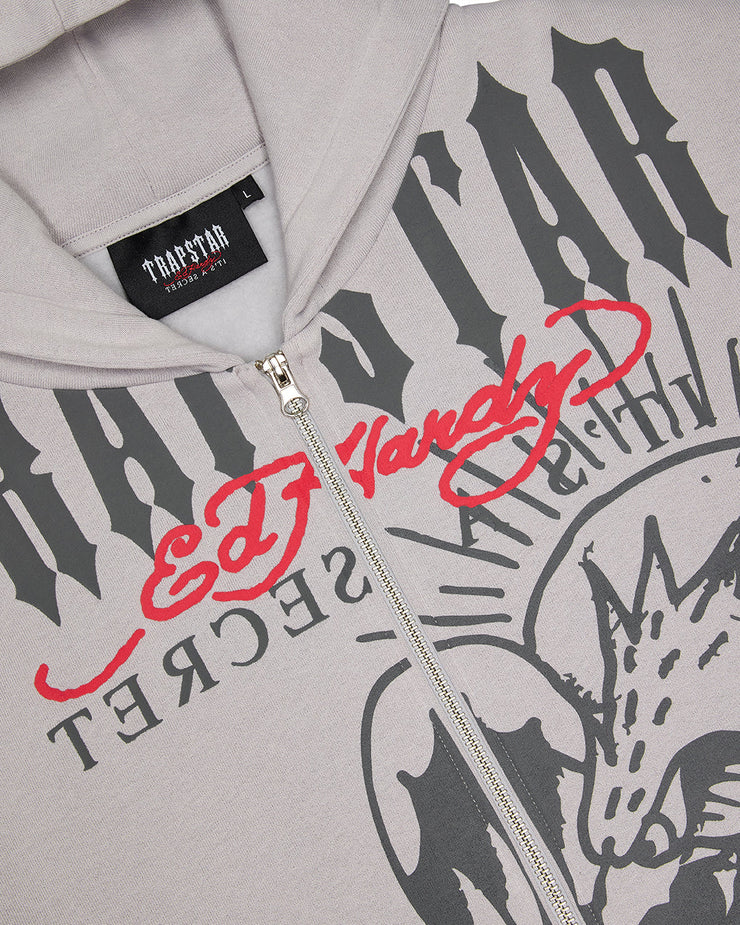 Trapstar x Ed Hardy DBD Hoodie - Grey - My Store