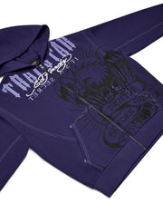 Trapstar x Ed Hardy DBD Hoodie - Navy - My Store