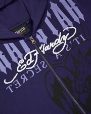 Trapstar x Ed Hardy DBD Hoodie - Navy - My Store