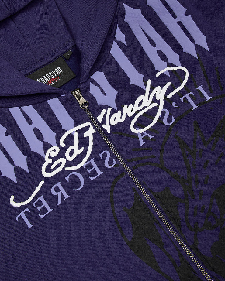 Trapstar x Ed Hardy DBD Hoodie - Navy - My Store