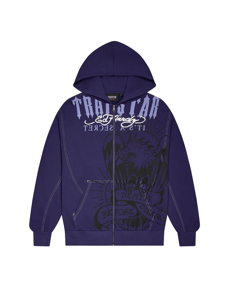 Trapstar x Ed Hardy DBD Hoodie - Navy - My Store