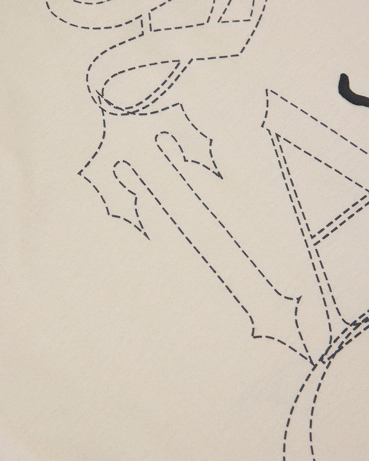 Trapstar x Ed Hardy Hell Cat Tee - Natural