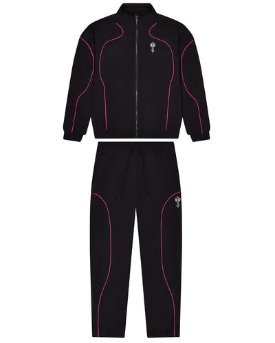 Foundation Shell Tracksuit - Black/Pink - My Store