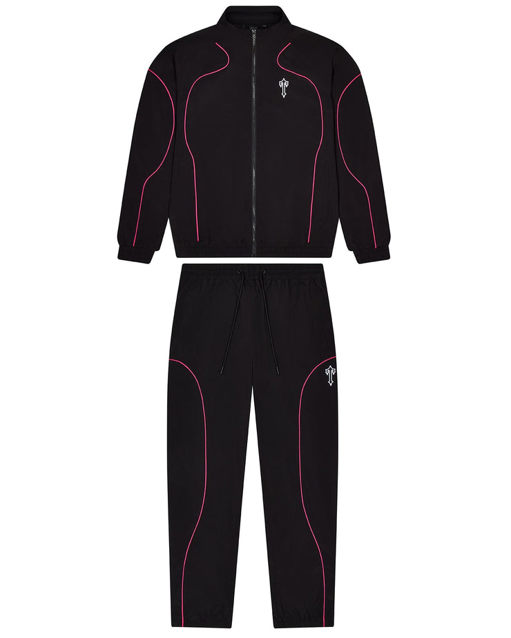 Foundation Shell Tracksuit - Black/Pink - My Store