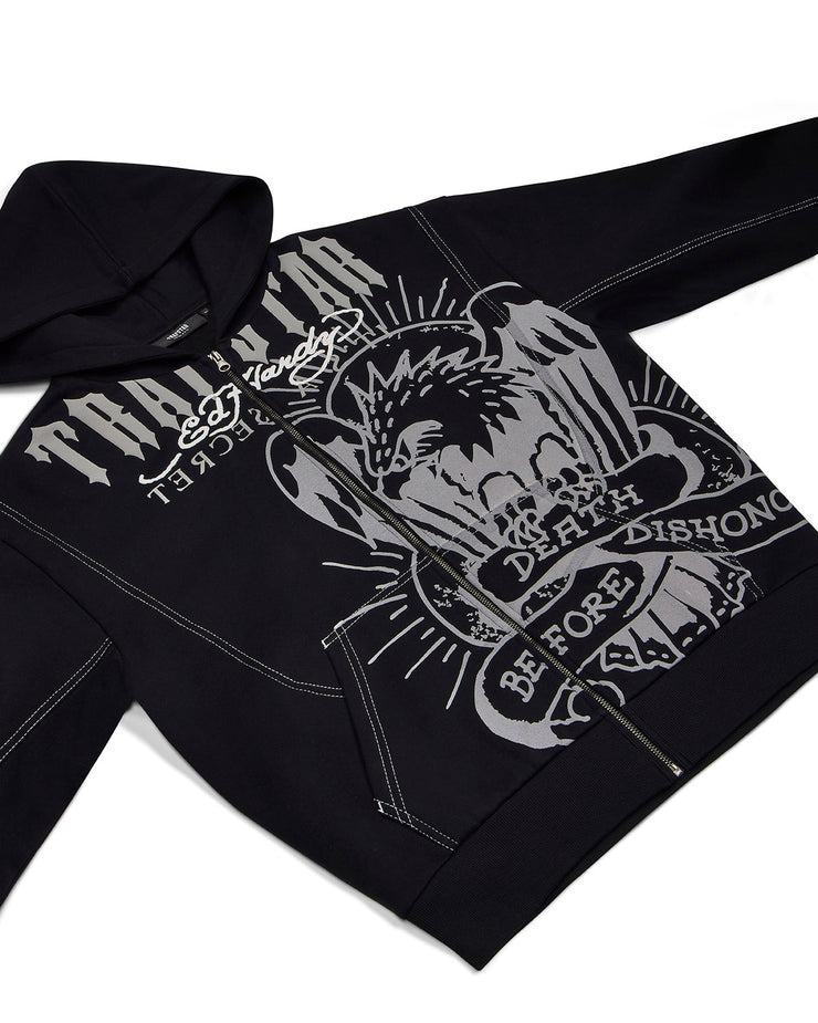 Trapstar x Ed Hardy DBD Hoodie - Black - My Store