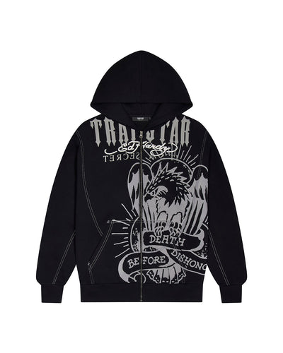 Trapstar x Ed Hardy DBD Hoodie - Black - My Store