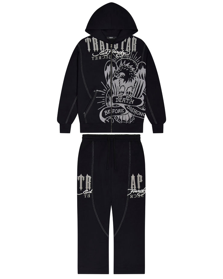 Trapstar x Ed Hardy DBD Hoodie - Black - My Store