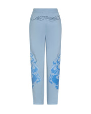 Trapstar x Ed Hardy Women's Love On Fire Jogger - Baby Blue