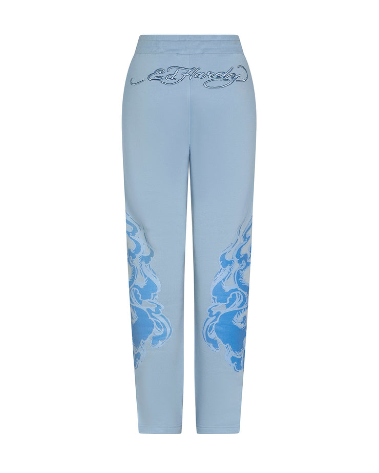 Trapstar x Ed Hardy Women's Love On Fire Jogger - Baby Blue