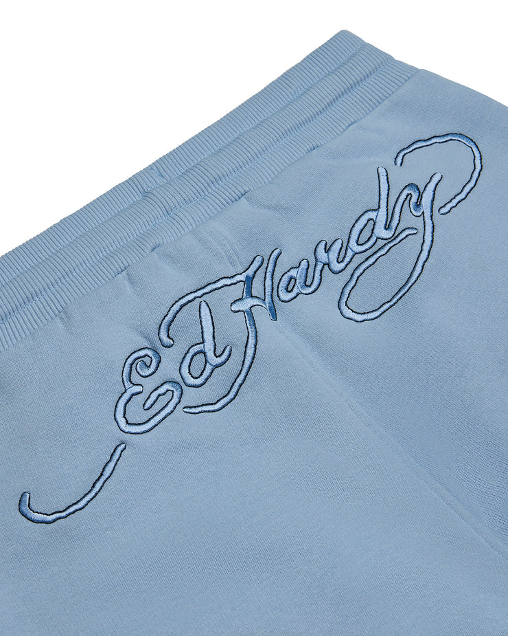 Trapstar x Ed Hardy Women's Love On Fire Jogger - Baby Blue